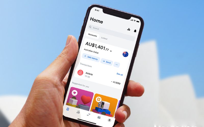 Application mobile de Révolut.