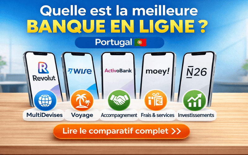 Vignette, comparatif de banques en ligne au Portugal.