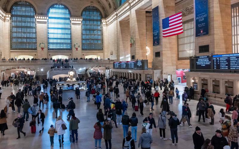 Une gare à New York.